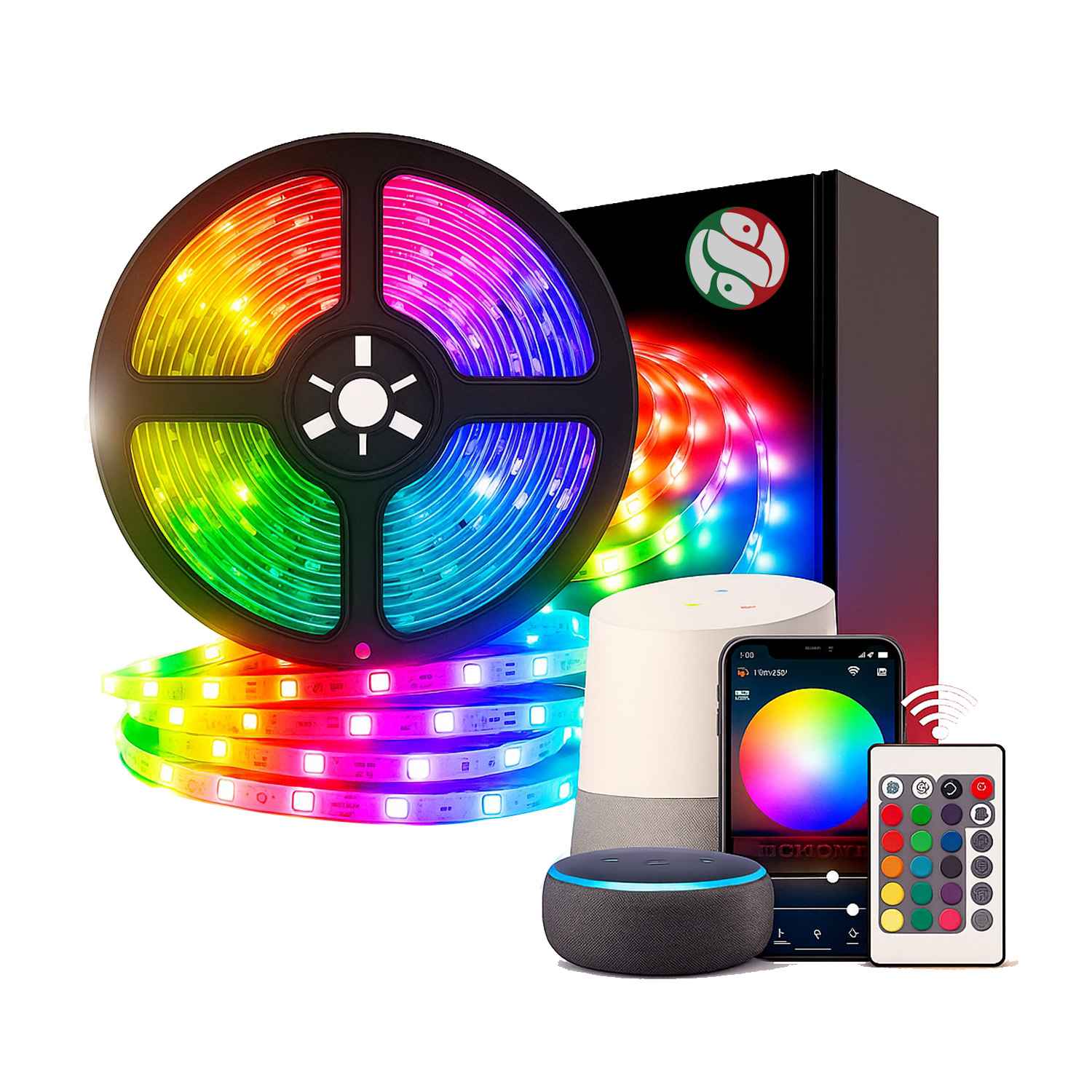 Foto 1 | Tira Led Wifi 5m Rgb 5050 Control Alexa Audio Rítmico Smart Rgb