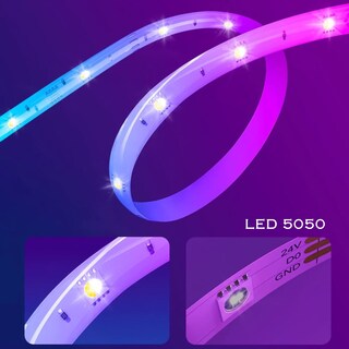 Foto 5 | Tira Led Wifi 5m Rgb 5050 Control Alexa Audio Rítmico Smart Rgb