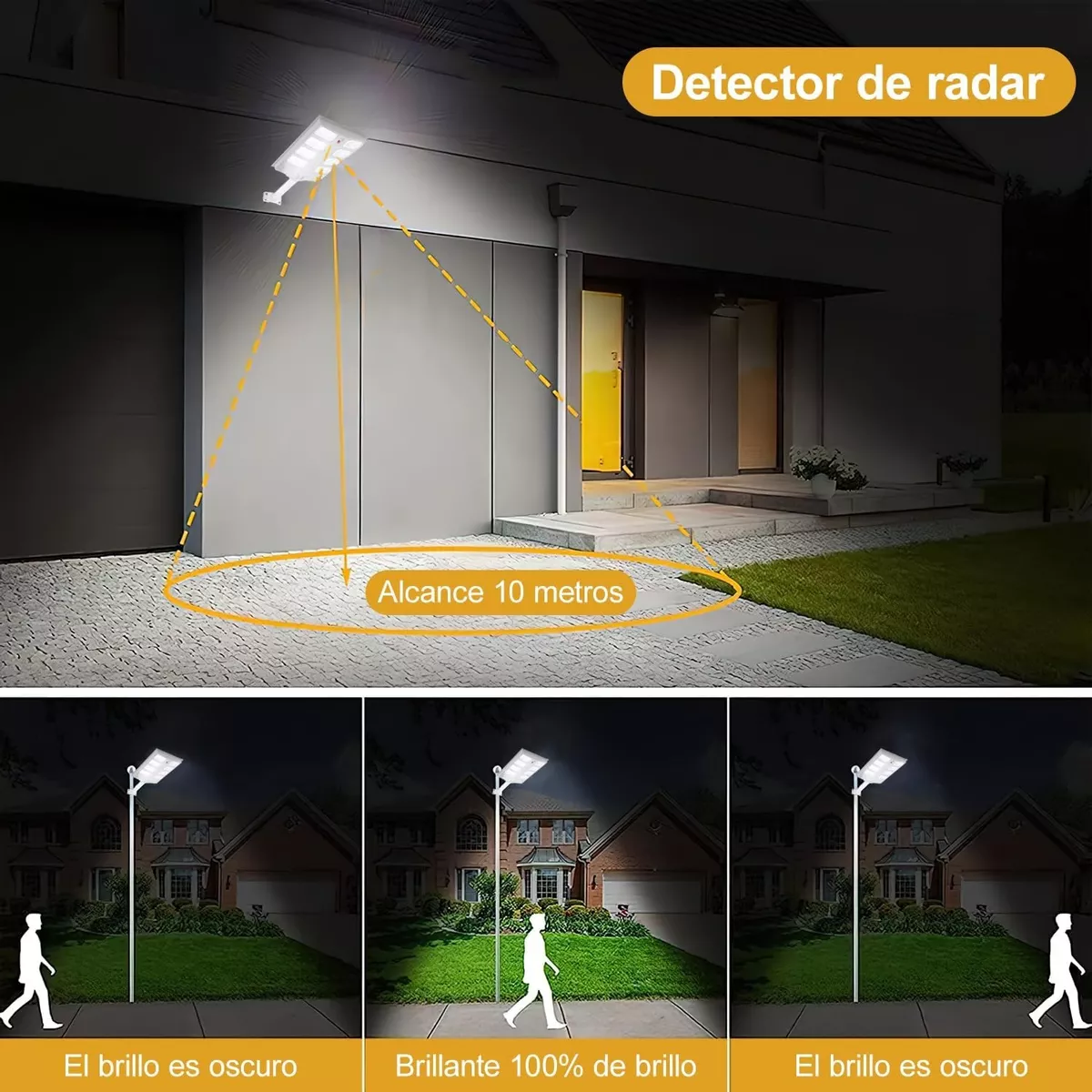 Foto 3 | Lámpara Solar Suburbana Alumbrado Publico Eo Safe Imports Esi-12646 Blanco