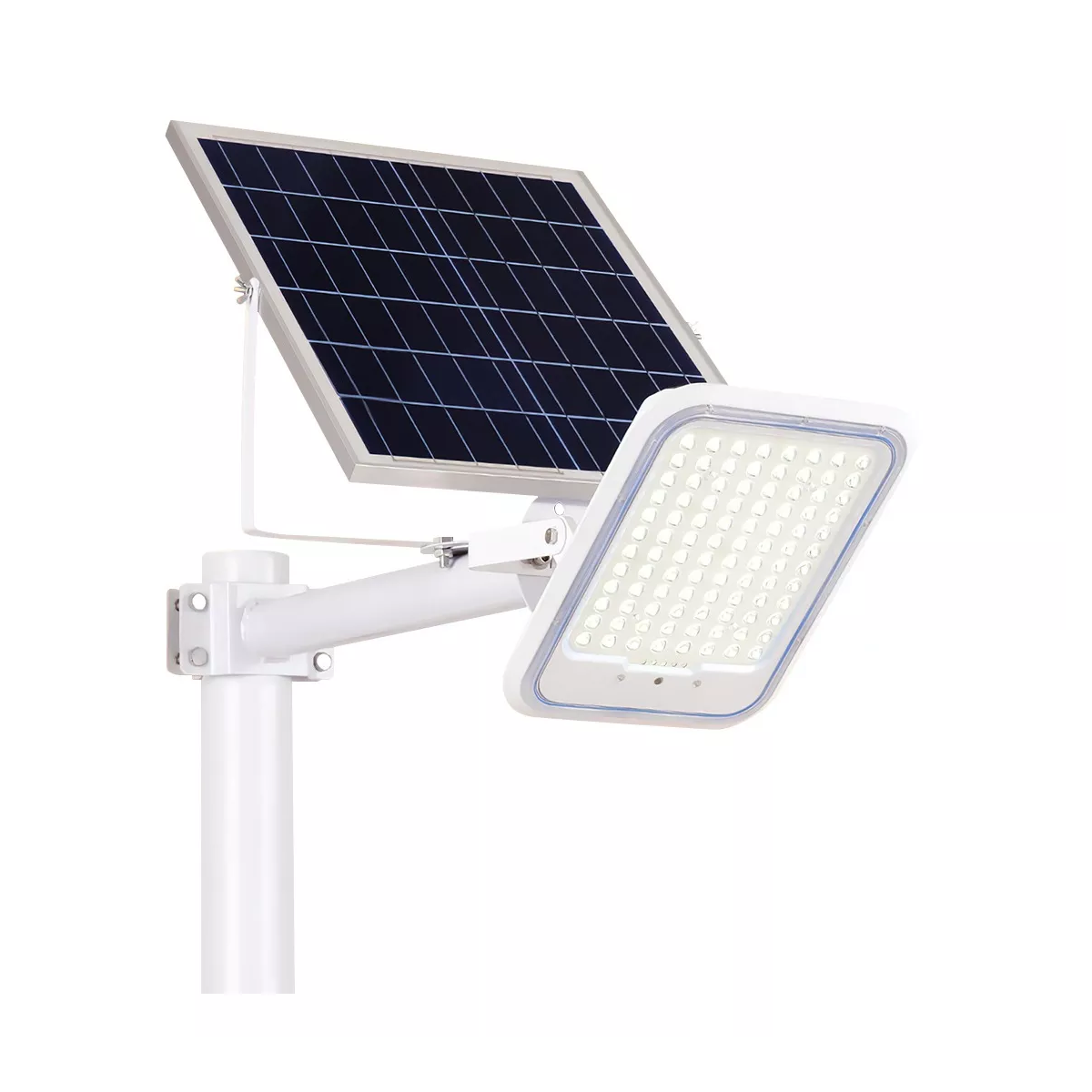 Lámpara Led Solar Luminaria Suburbana Alumbrado Publico Eo Safe Imports Esi-12644 Blanco