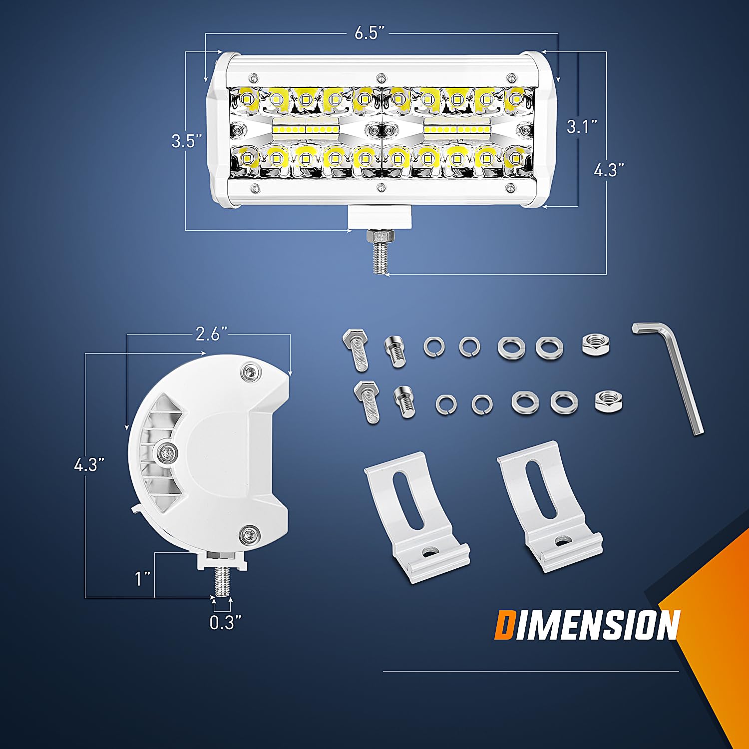 Foto 3 pulgar | Cápsulas De Luz Led Nilight Marine Navigation De 6.5 Pulgadas, 2 Unidades - Venta Internacional.