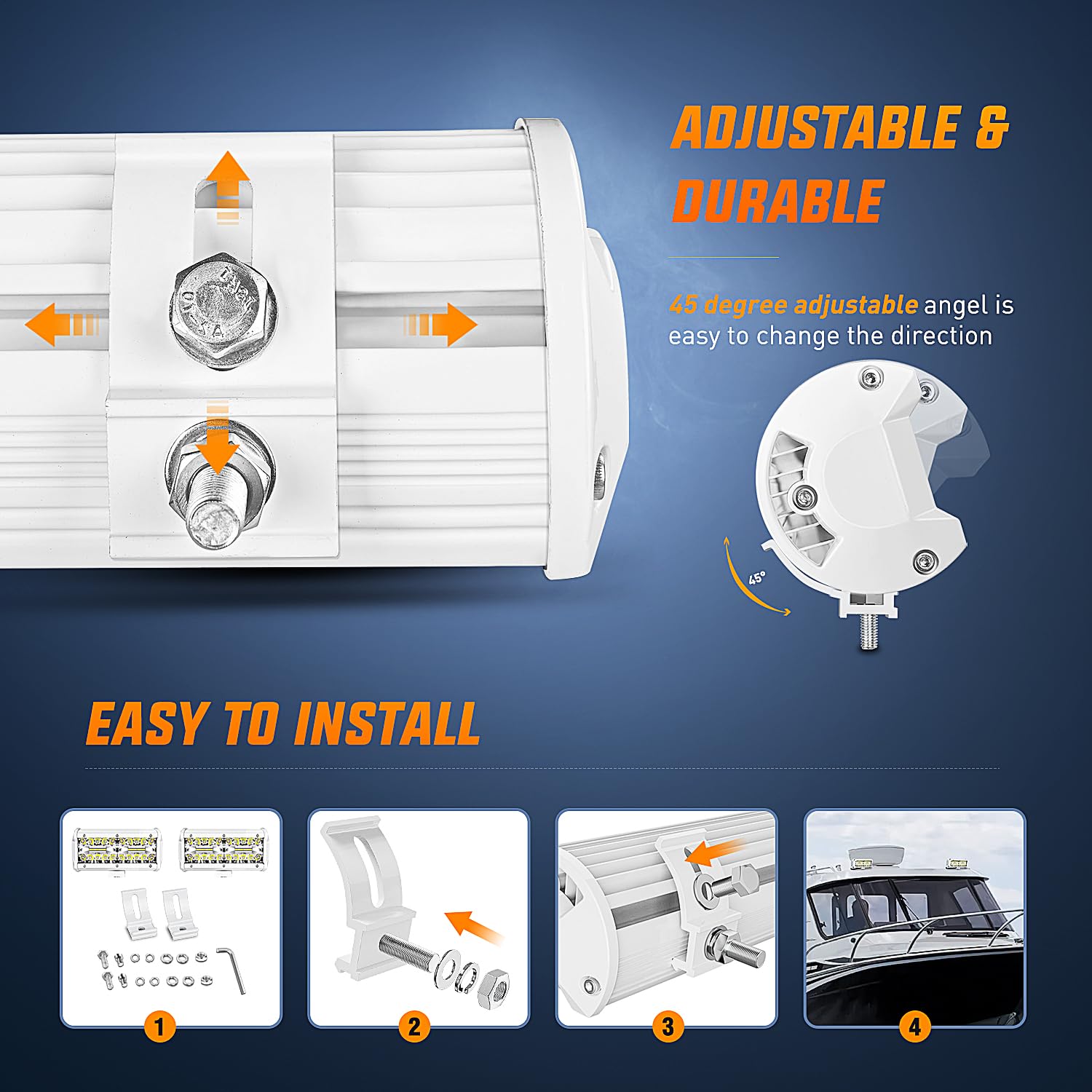 Foto 6 | Cápsulas De Luz Led Nilight Marine Navigation De 6.5 Pulgadas, 2 Unidades - Venta Internacional.