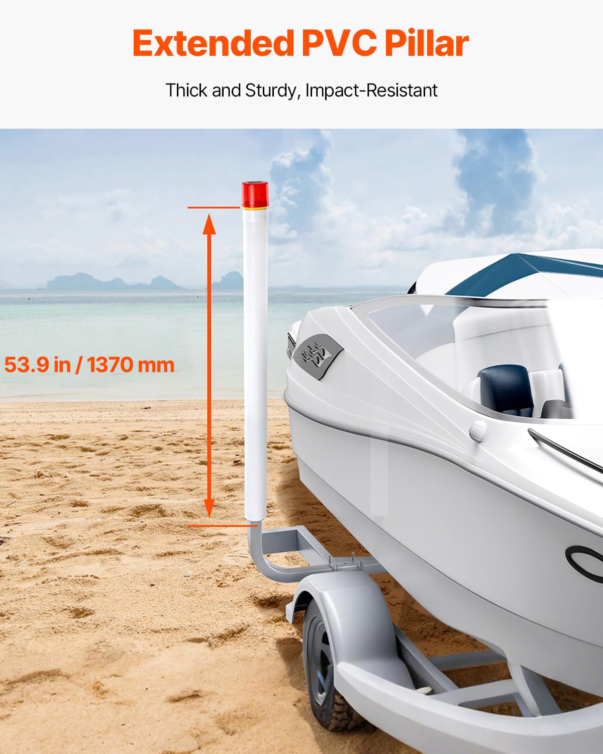 Foto 7 pulgar | Juego De Guías Para Remolques De Barcos Vevor, Carga Sin Esfuerzo Con Luz Led - Venta Internacional.