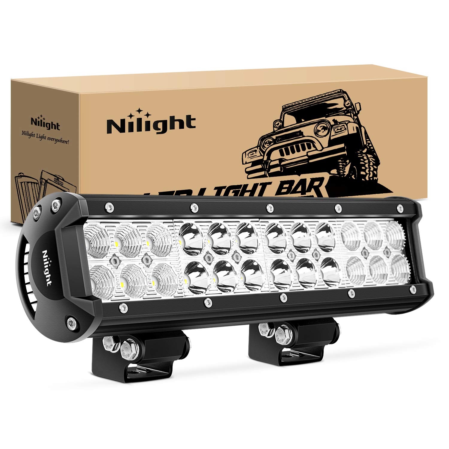 Foto 2 pulgar | Barra De Luces Led Nilight Ni06a-72w, 30 Cm, Spot Flood Combo 12 V - Venta Internacional.