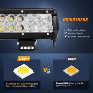 Foto 3 | Barra De Luces Led Nilight Ni06a-72w, 30 Cm, Spot Flood Combo 12 V - Venta Internacional.