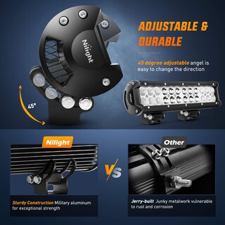 Foto 7 | Barra De Luces Led Nilight Ni06a-72w, 30 Cm, Spot Flood Combo 12 V - Venta Internacional.