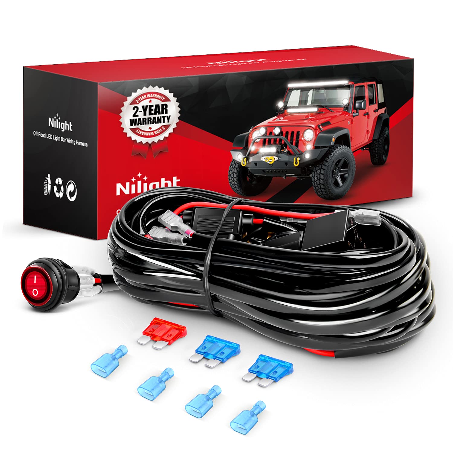 Foto 1 | Kit De Arnés De Cableado Nilight Ni-wa 06, Barra De Luces Led De 12 V, 2 Años - Venta Internacional.