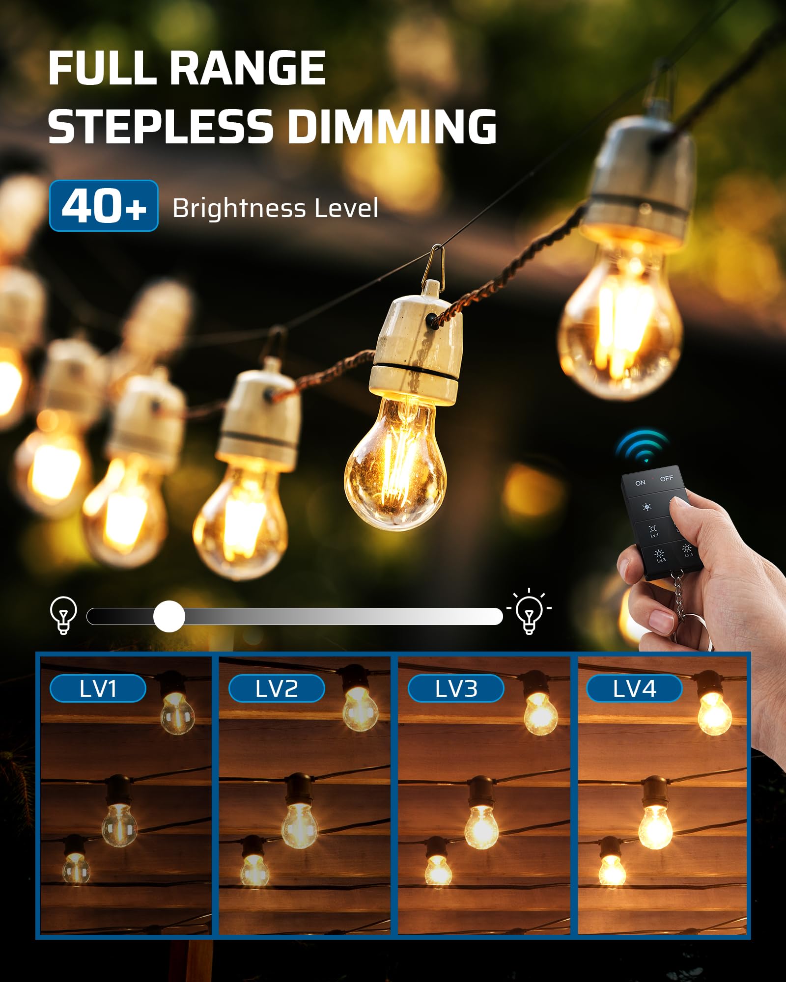 Foto 2 | Atenuador Dewenwils Outdoor Para Guirnalda De Luces Led, 400 W, Tungsteno, 200 W - Venta Internacional.