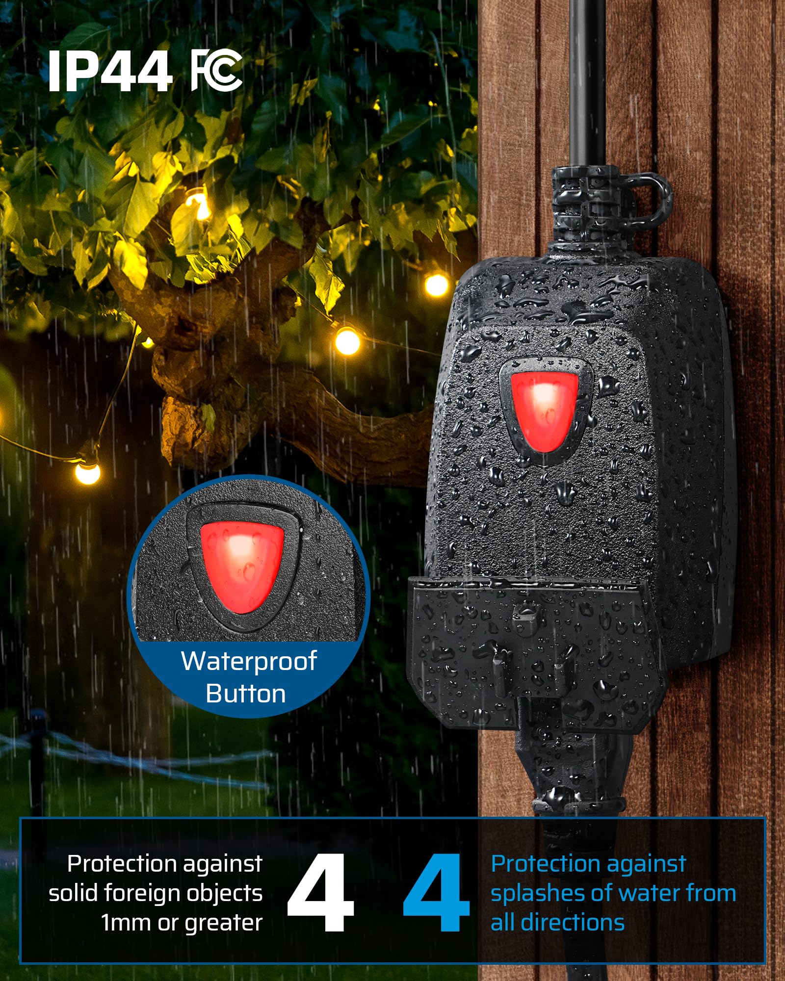 Foto 5 pulgar | Atenuador Dewenwils Outdoor Para Guirnalda De Luces Led, 400 W, Tungsteno, 200 W - Venta Internacional.