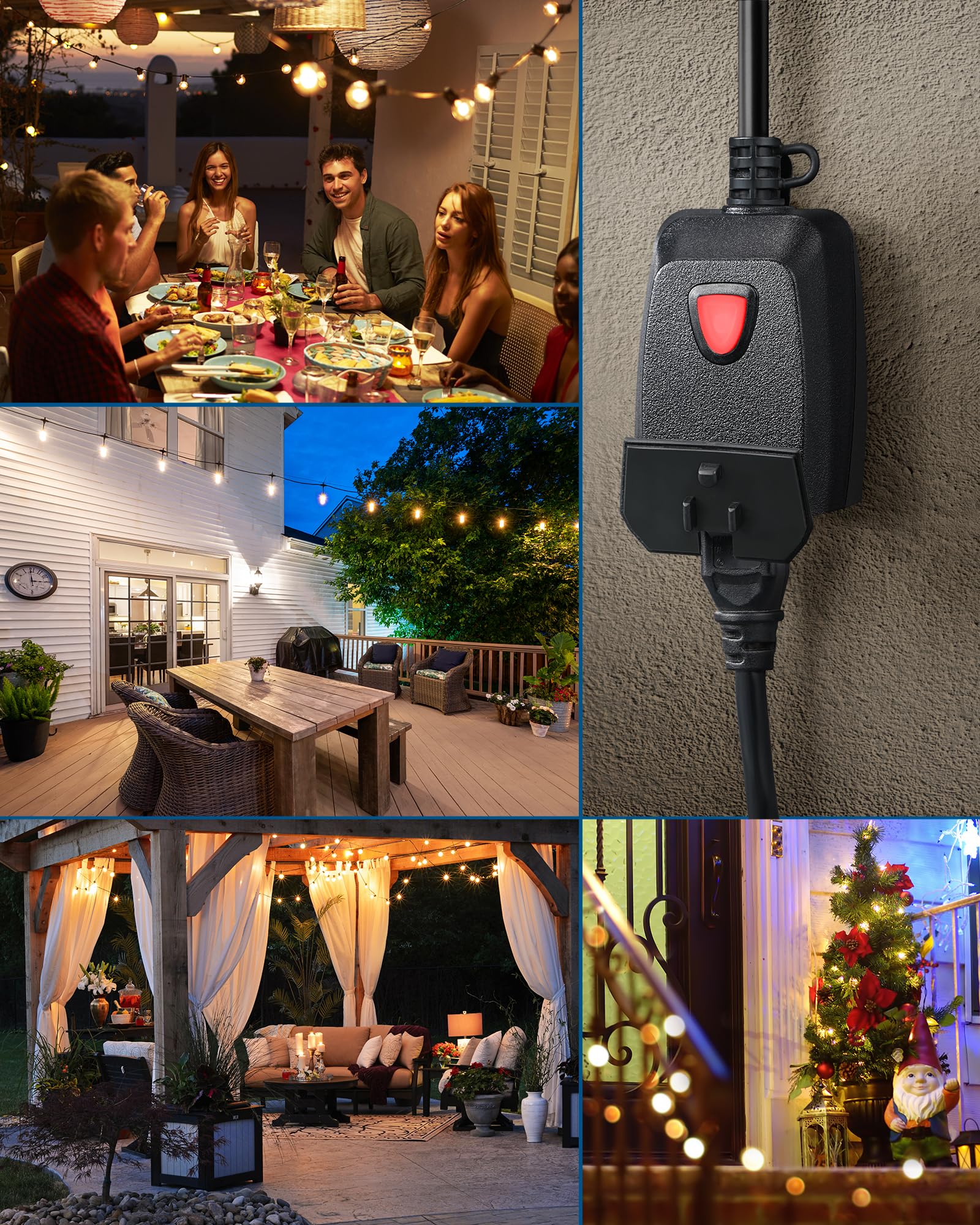 Foto 6 pulgar | Atenuador Dewenwils Outdoor Para Guirnalda De Luces Led, 400 W, Tungsteno, 200 W - Venta Internacional.