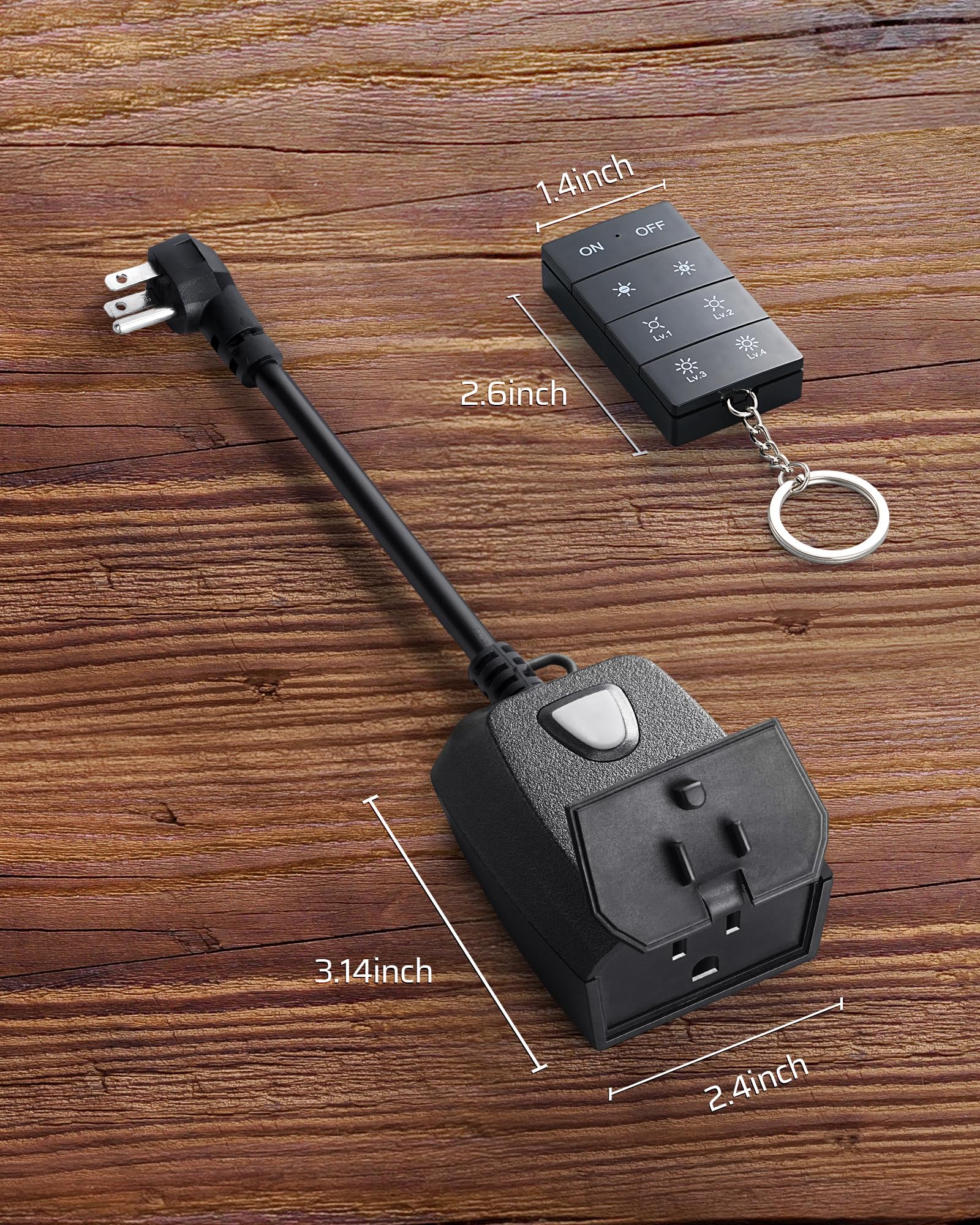 Foto 7 pulgar | Atenuador Dewenwils Outdoor Para Guirnalda De Luces Led, 400 W, Tungsteno, 200 W - Venta Internacional.