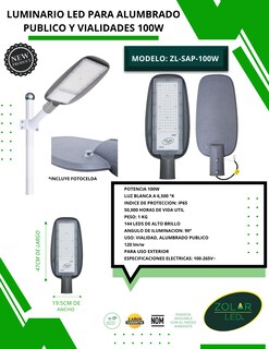 Foto 4 | Suburbana De Led Alumbrado Público 100w