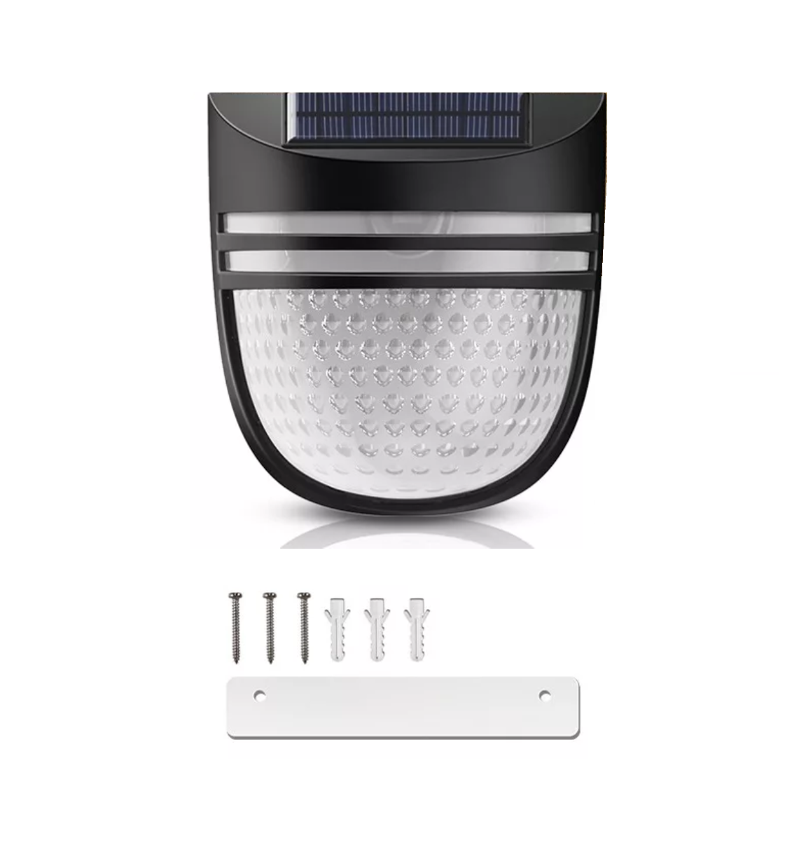 Lampara Solar Exterior Lampara para Jardin Led con Sensor Negro