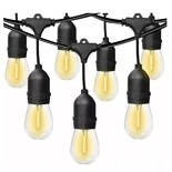 Serie Vintage Exteriores 15+2 Led Focos Impermeable 15m Eo Safe Imports Esi-13203 Negro