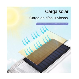 Foto 4 | Lámpara Led Solar Recargable Impermeable Luz Pared Jardín
