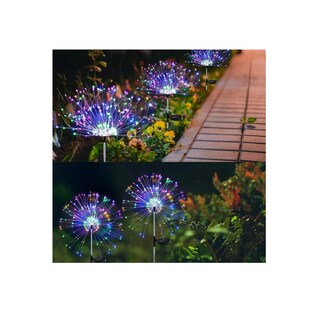 Foto 1 | Luces Solares Tipo Fuegos Artificiales Micro Led Multicolor 2 Piezas - Venta Internacional