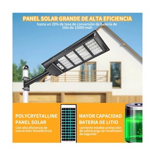 Foto 3 | Lámpara Solar Para Exterior Suburban 300w Eo Safe Imports Esi-13887 Negro