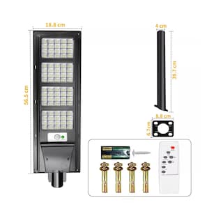 Foto 4 | Lámpara Solar Para Exterior Suburban 300w Eo Safe Imports Esi-13887 Negro