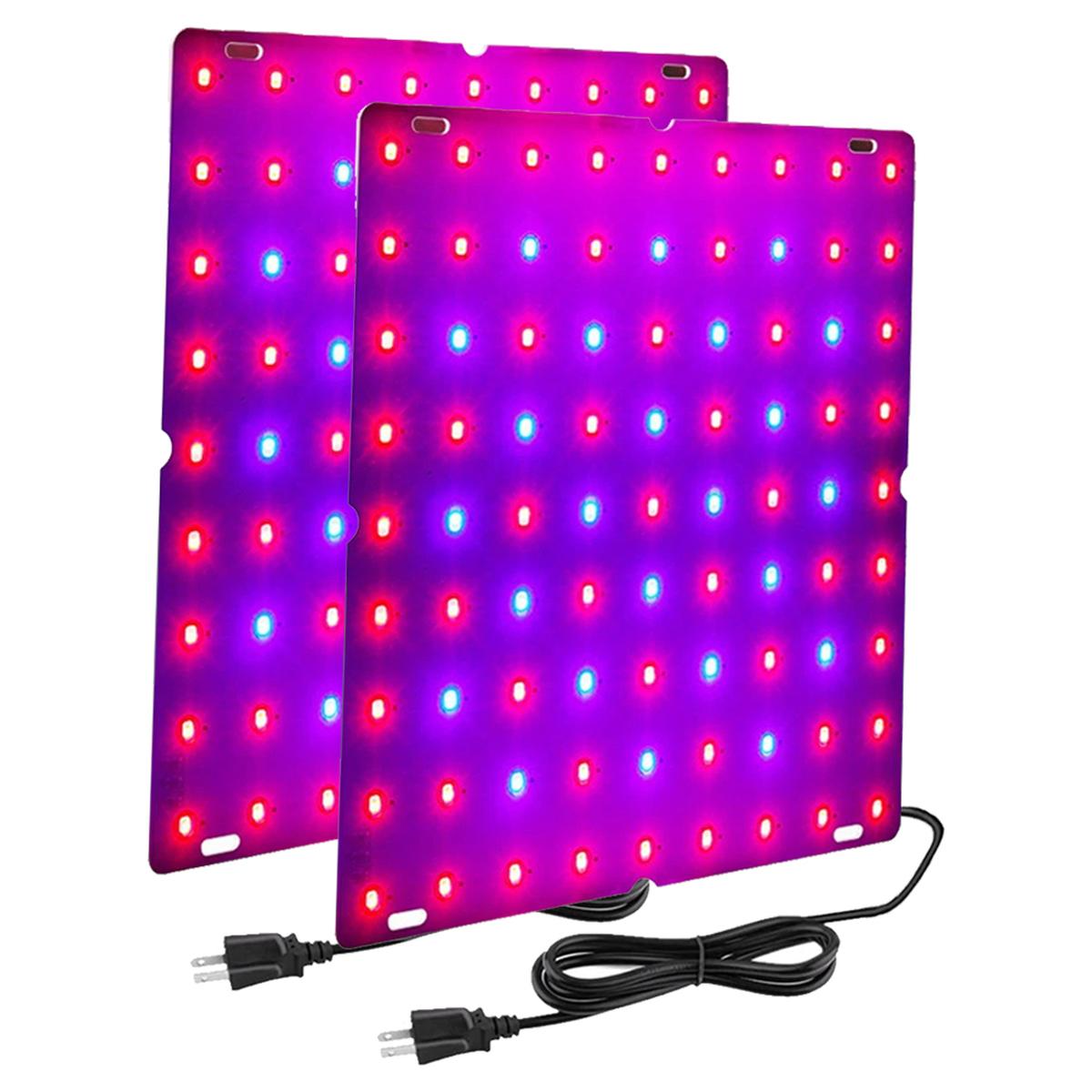 Foto 2 pulgar | Luz Led Uv Panel Para Plantas Ventdepot Mxgwl-002 2 Piezasvioleta Y Rosa Cálida