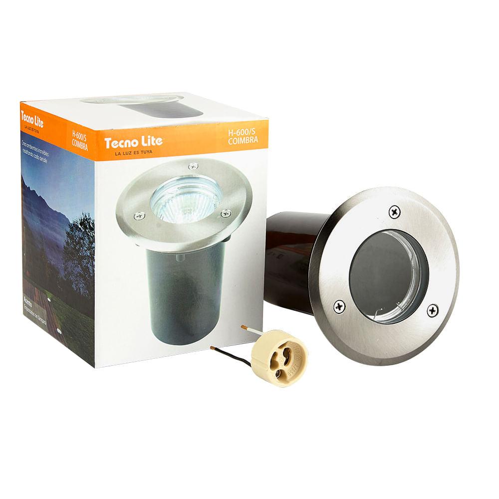 Foto 1 | Lámpara De Exterior Led Coimbra Tecnolite De Piso Empotrable 50w Ip65 Base Gx5.3 No Incluye Foco