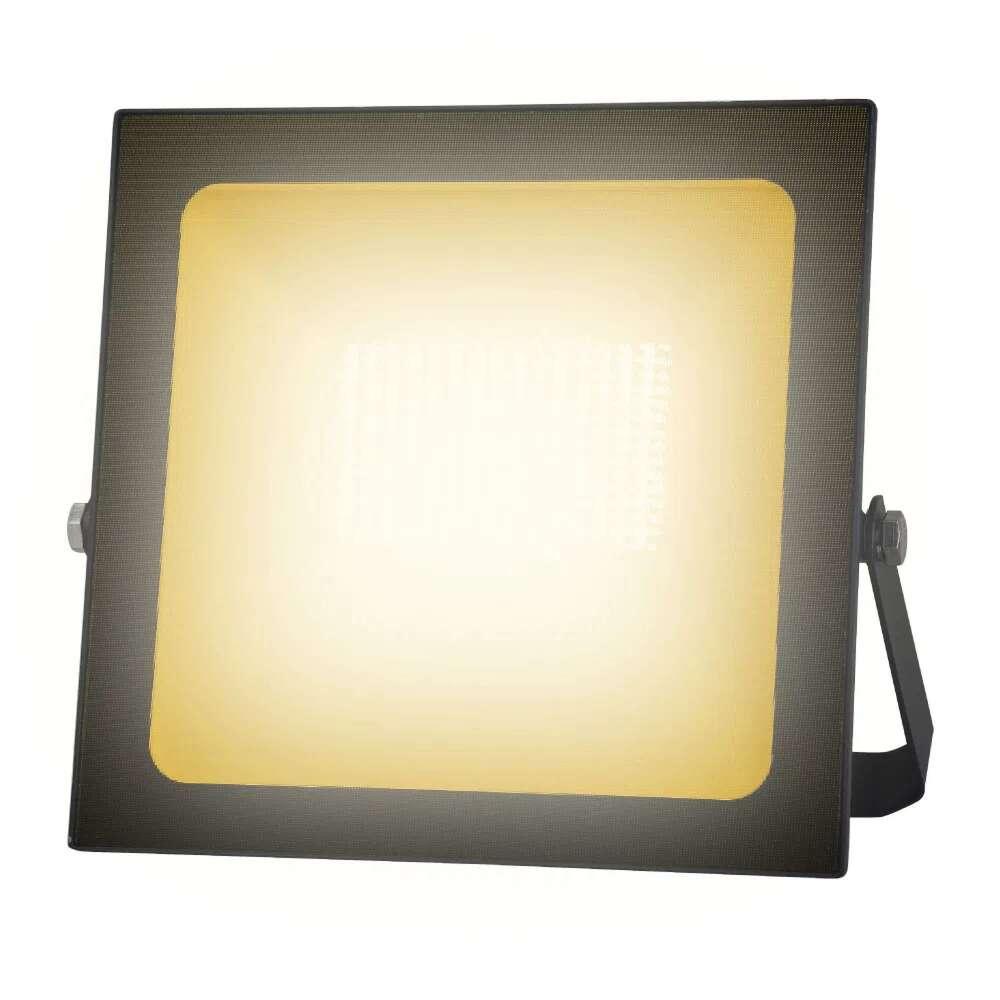 Reflector Led Tecnolite Aladfar Ii De Exterior 100w Luz Ámbar Ip65 No Atenuable Led Integrado