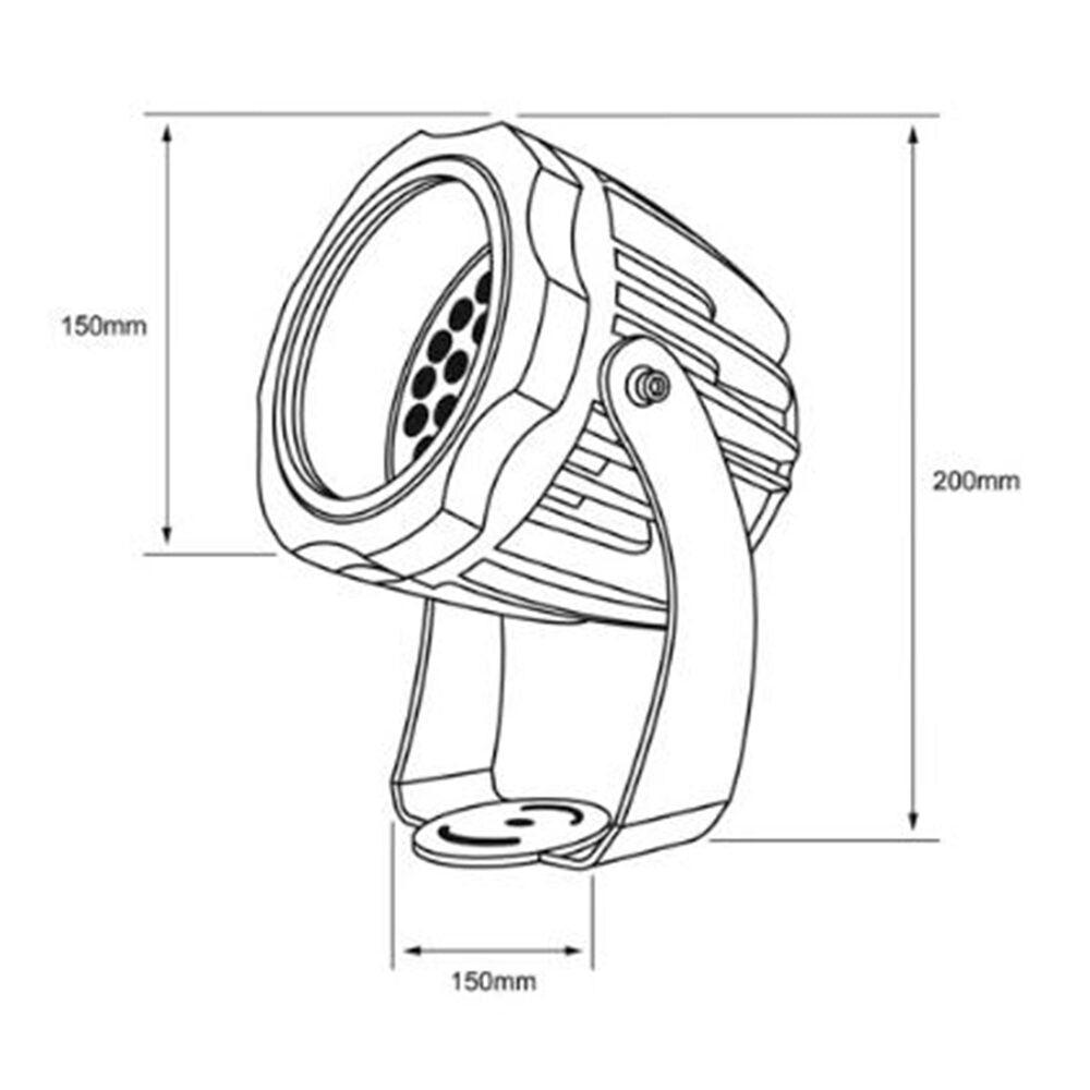 Foto 5 pulgar | Reflector Led Exterior 28w Luz De Luna Color Verde Ip66 Ik08 No Atenuable Led Integrado Tecnolite