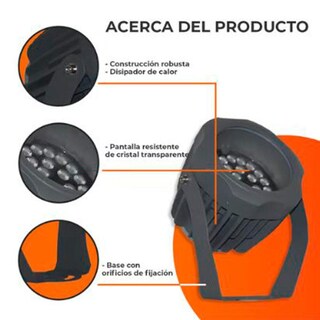 Foto 5 | Reflector Led Exterior 28w Luz De Luna Color Verde Ip66 Ik08 No Atenuable Led Integrado Tecnolite