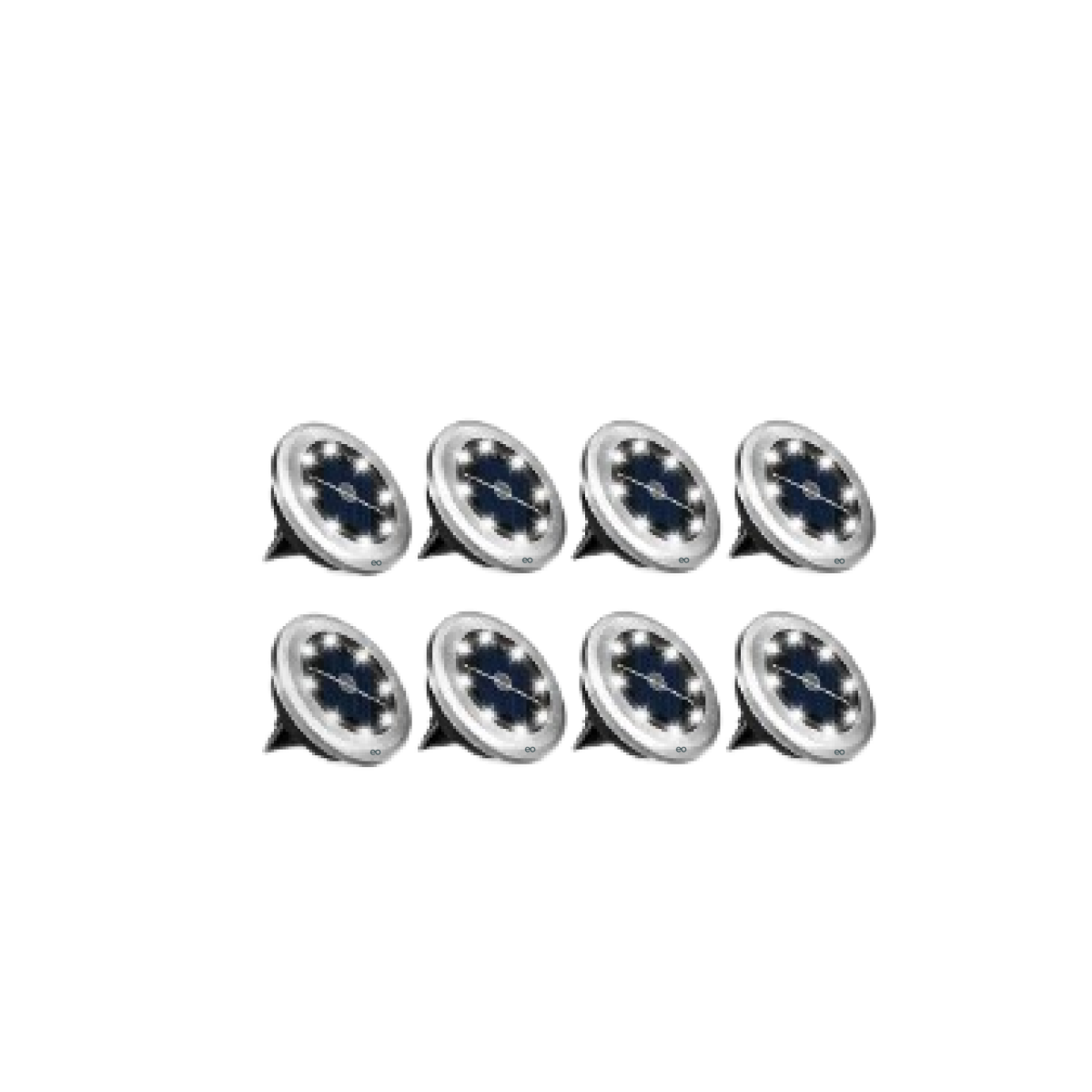 Foto 2 pulgar | Luces Solares Jardín 8 Led - Pack Ahorro Energía Con Diseño Espeto Para Césped 10pzs Eo Safe Imports Esi-19127 Negro