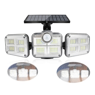 Foto 3 | Lámpara Solar 127v Negro Exterior Pared Con Sensor De Movimiento 144led Eo Safe Imports Esi-19129 Negro