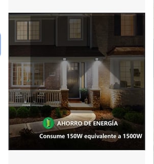 Foto 2 | Reflector Led 150w R28w150 Ilumina 1500w Ultra Brillante Color De La Carcasa Negro