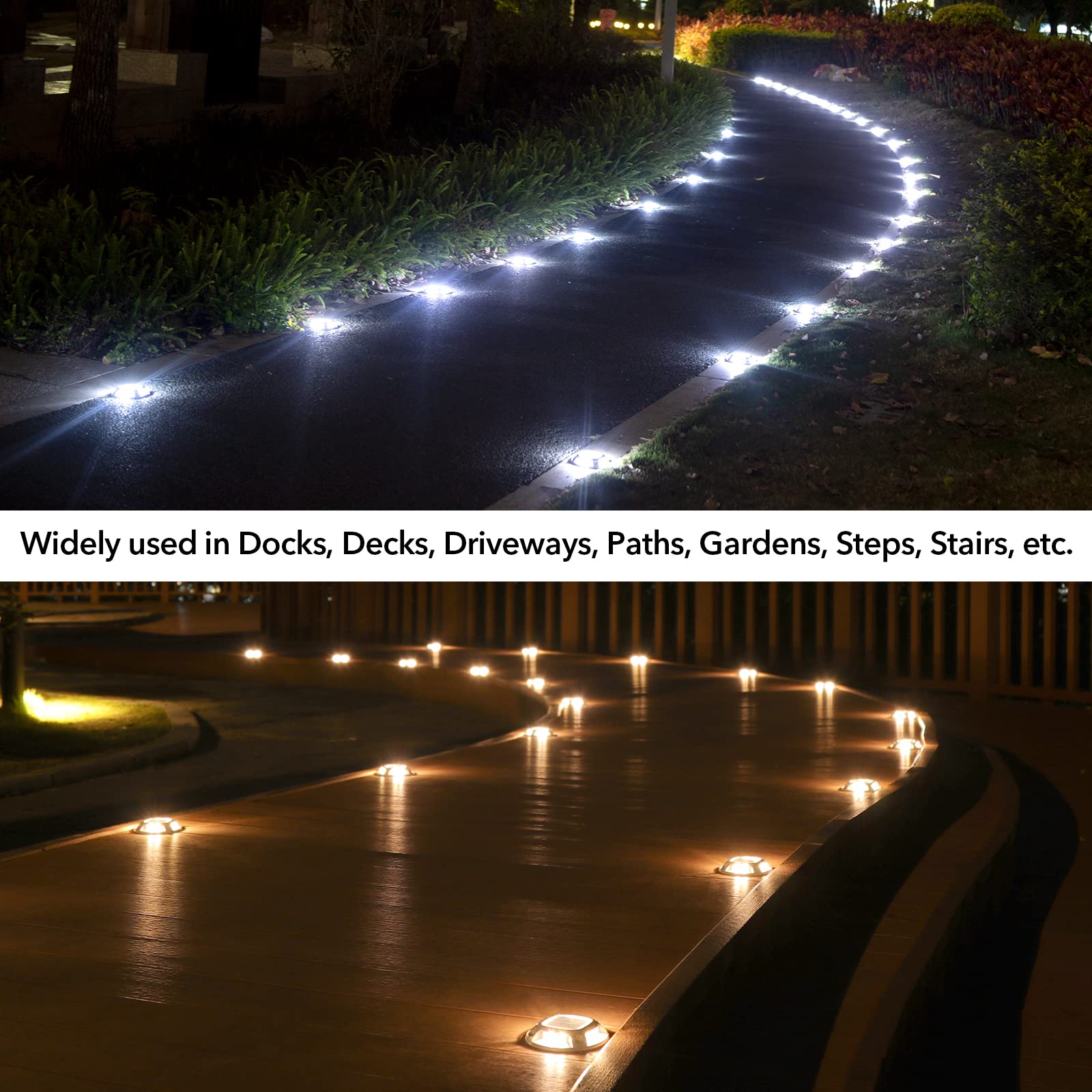 Foto 6 | Luces Solares Para Entrada Agptek, Paquete De 16, 2 Modos De Color, Impermeables - Venta Internacional.