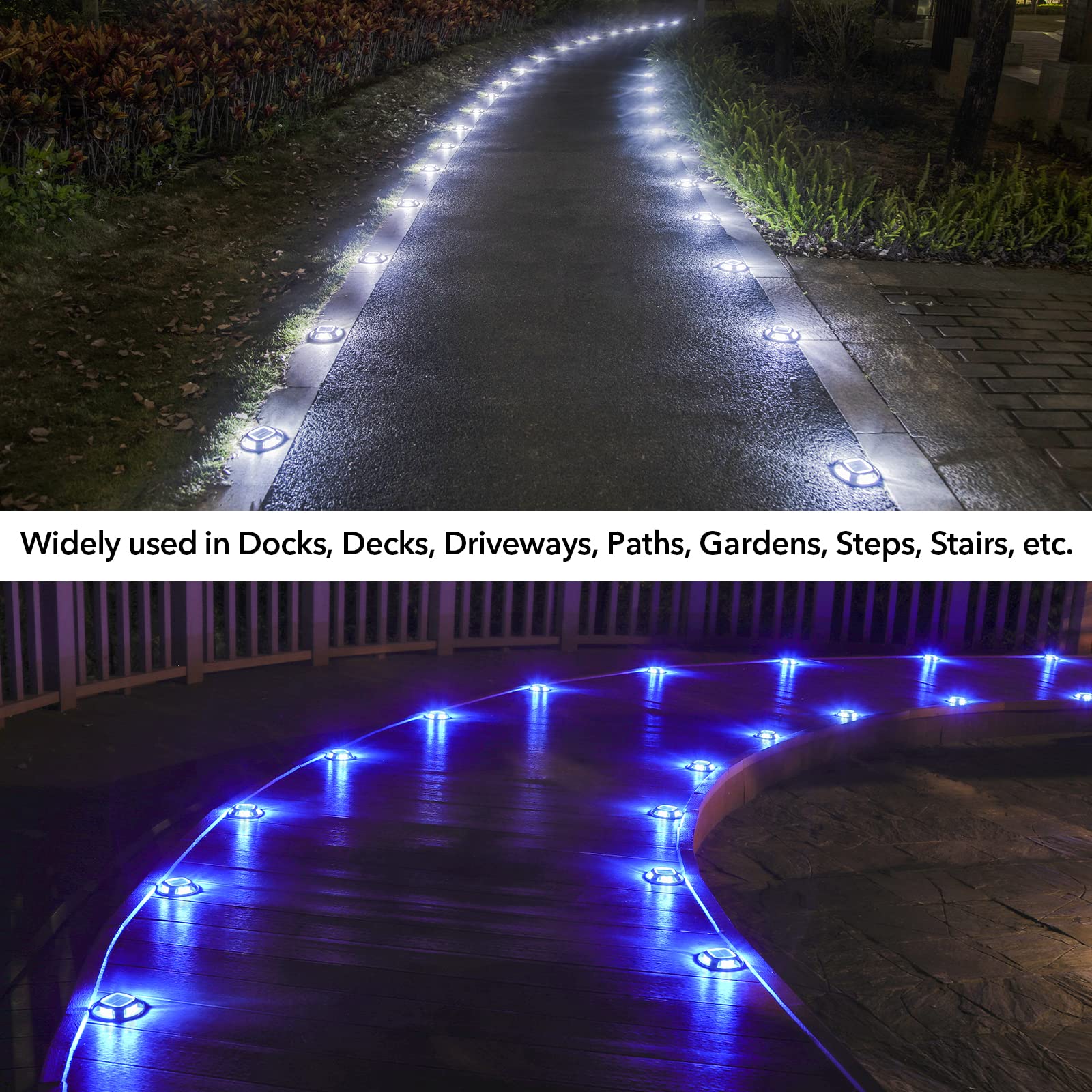 Foto 7 | Luces Solares Para Entrada Agptek, Paquete De 12, 2 Modos De Color Led - Venta Internacional.