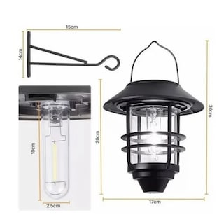 Foto 4 | Lámpara De Pared Solar Impermeable Exterior Sensor 2 Piezas Eo Safe Imports Esi-19497 Negro