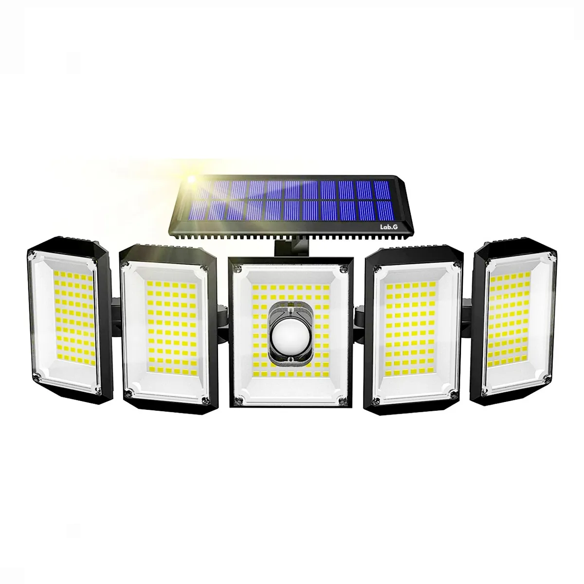 Lámpara Solar para Exterior Recargable 300 Leds Lab.g Negro