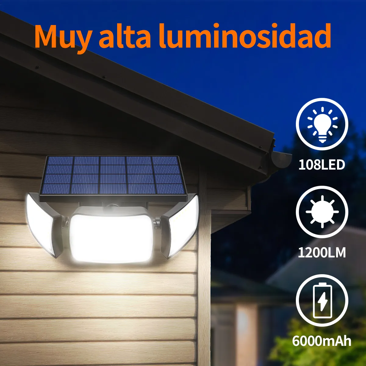 Foto 4 pulgar | ''paquete De 2 Lámparas Solares Sensor De Movimiento 3 Modos ''