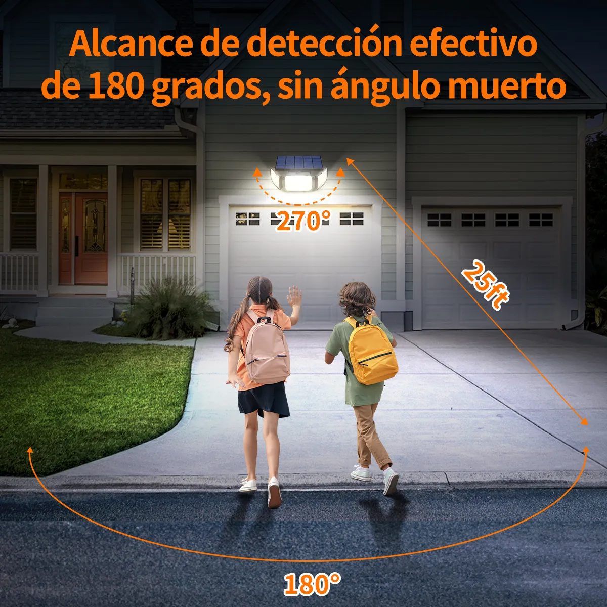 Foto 5 pulgar | ''paquete De 2 Lámparas Solares Sensor De Movimiento 3 Modos ''