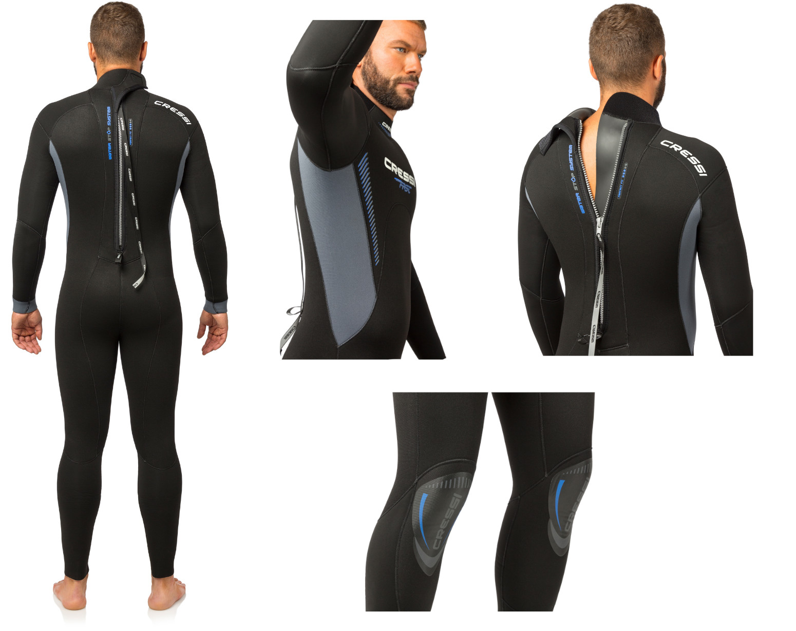 Foto 3 pulgar | Traje de Buceo Cressi Fast Man 7 mm color Negro Talla XXL