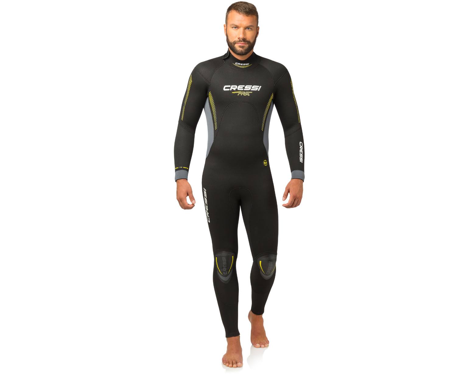 Foto 2 pulgar | Traje de Buceo Cressi Fast Man 5 mm color Negro Talla XL