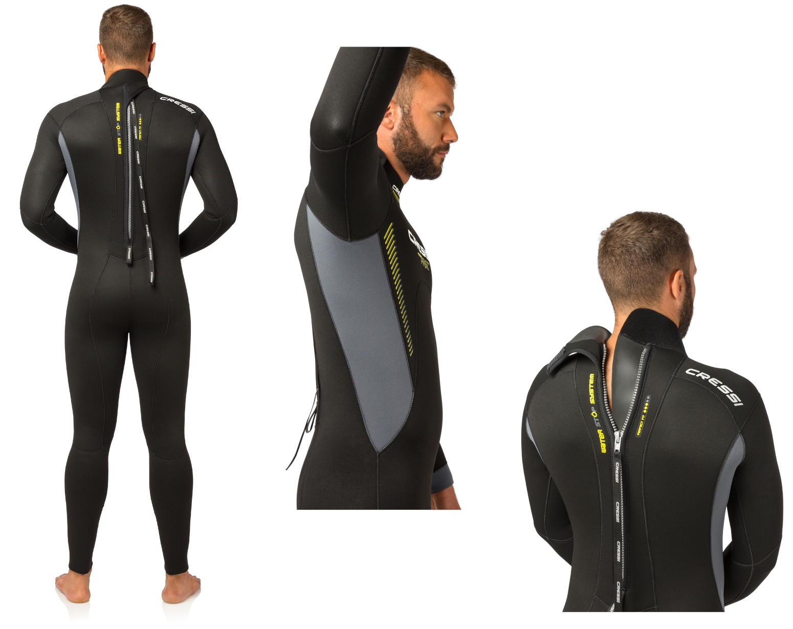 Foto 3 pulgar | Traje de Buceo Cressi Fast Man 5 mm color Negro Talla XL