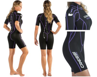 Foto 2 | Traje Cressi Tortuga Lady 2.5 mm Talla M color Negro con Lila