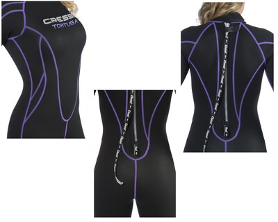 Foto 3 | Traje Cressi Tortuga Lady 2.5 mm Talla M color Negro con Lila