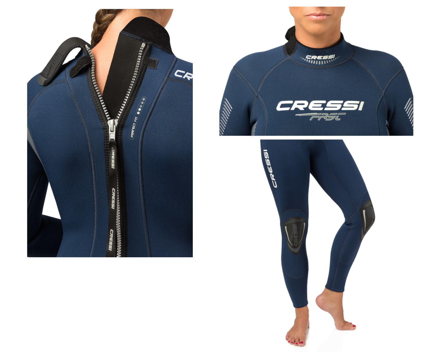 Foto 2 | Traje CRESSI Fast Lady 3 mm Talla L color Azul
