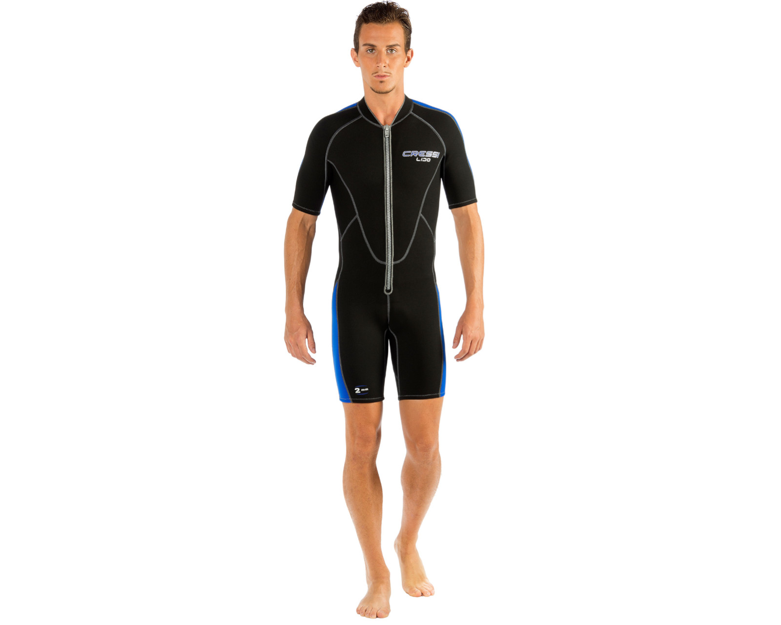 Foto 2 pulgar | Traje Cressi Lido Man 2 mm Shorty Talla XS color Negro con Azul