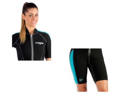 Foto 3 | Traje Cressi Lido Lady 2 ,m Shorty Talla XXL color Negro con Azul
