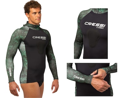 Foto 3 | Playera para Buceo Cressi Cobia Rash Talla Xl Manga Larga Neopreno color Verde