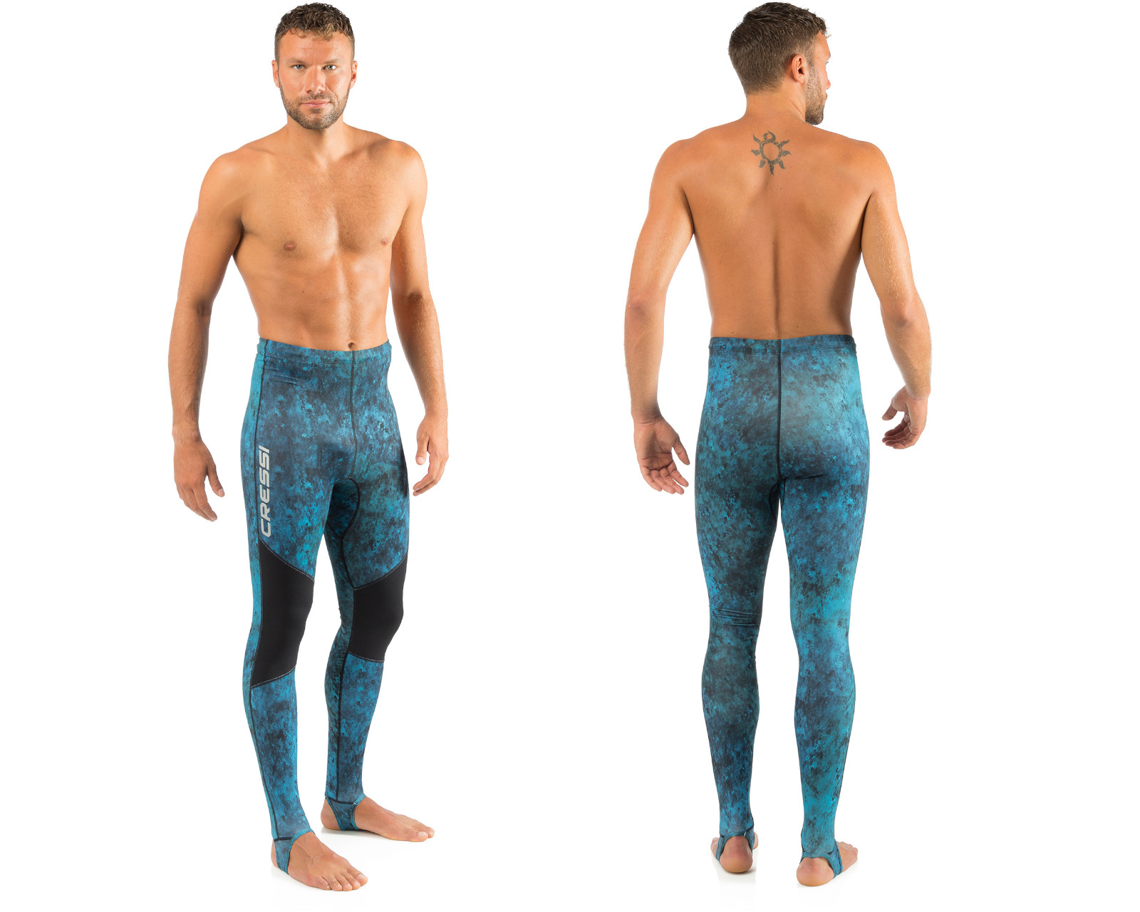 Foto 3 pulgar | Pantalon Cressi Rash Guard Talla S Licra color Azul Camuflaje