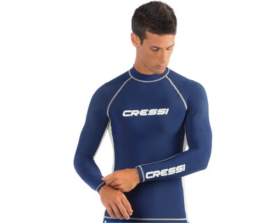 Foto 2 | Playera para Buceo Cressi Rash Guard Talla XS Manga Larga Protección UV color Azul para Hombre