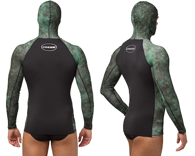 Foto 2 | Playera para Buceo Cressi Cobia Rash Talla L Manga Larga color Verde Camuflaje para Hombre