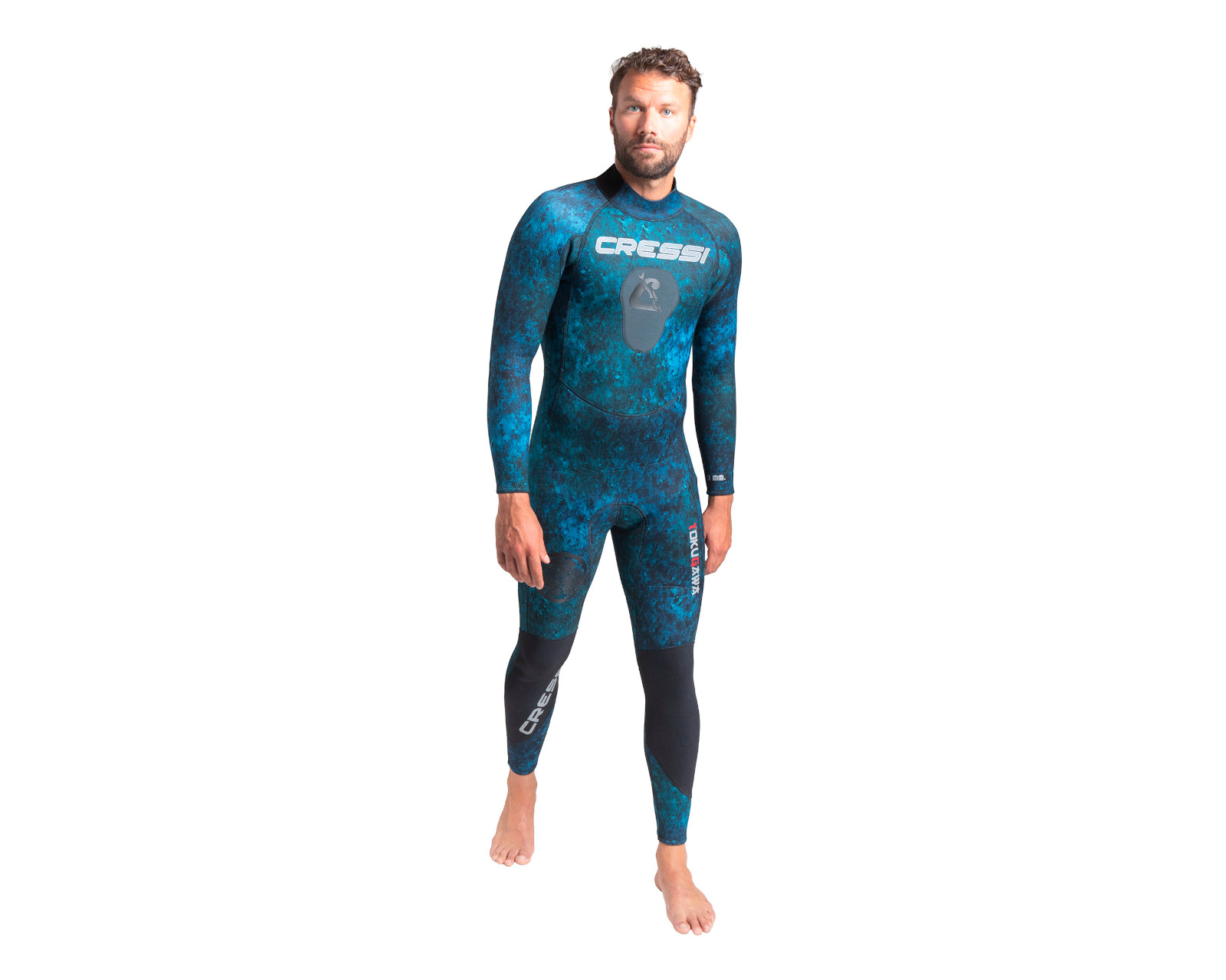 Foto 1 | Traje Cressi Tokugawa 3mm Talla L Color Azul Camuflaje Para Pesca Submarina