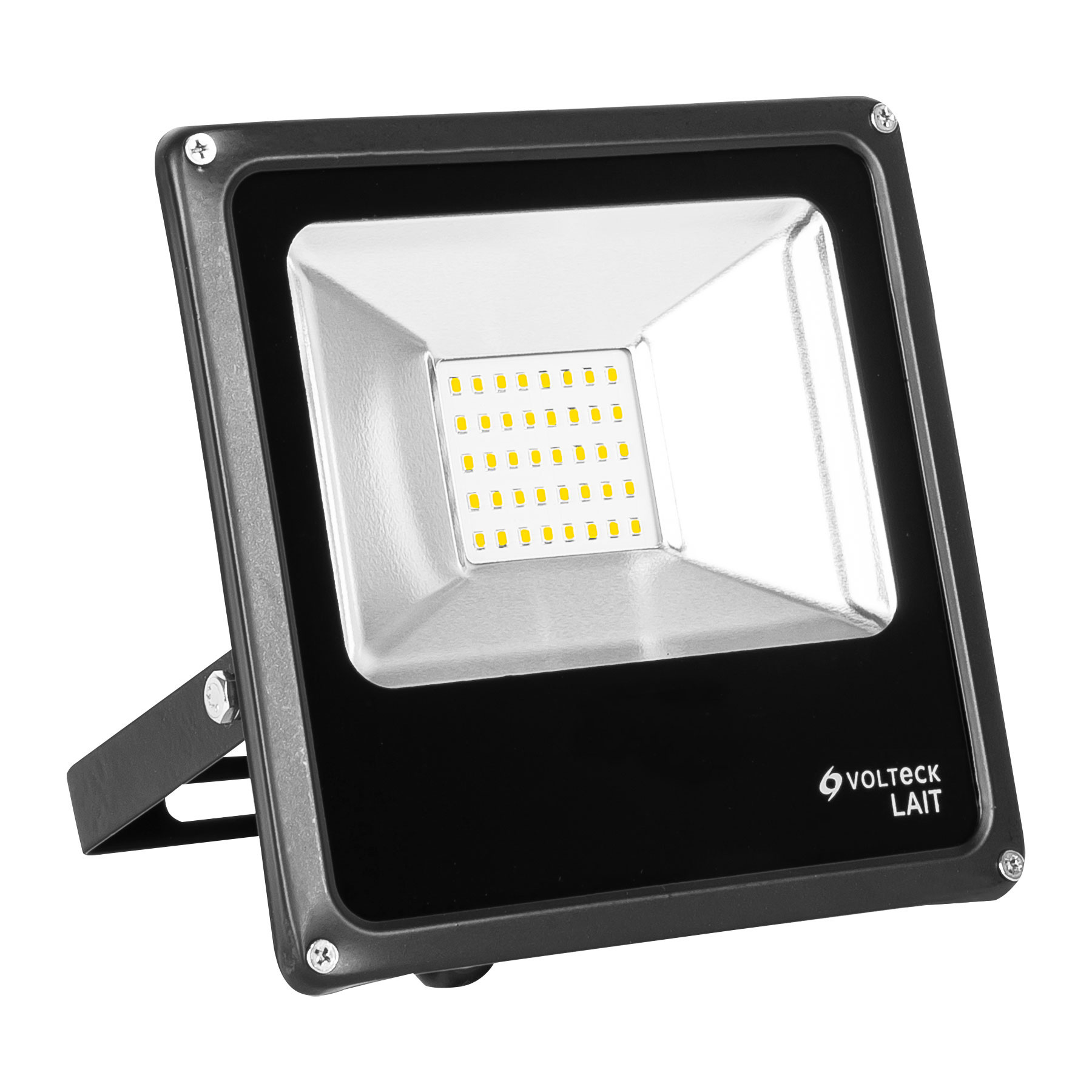 Reflector Volteck REF-301LC color Negro Led 20 W Luz Cálida